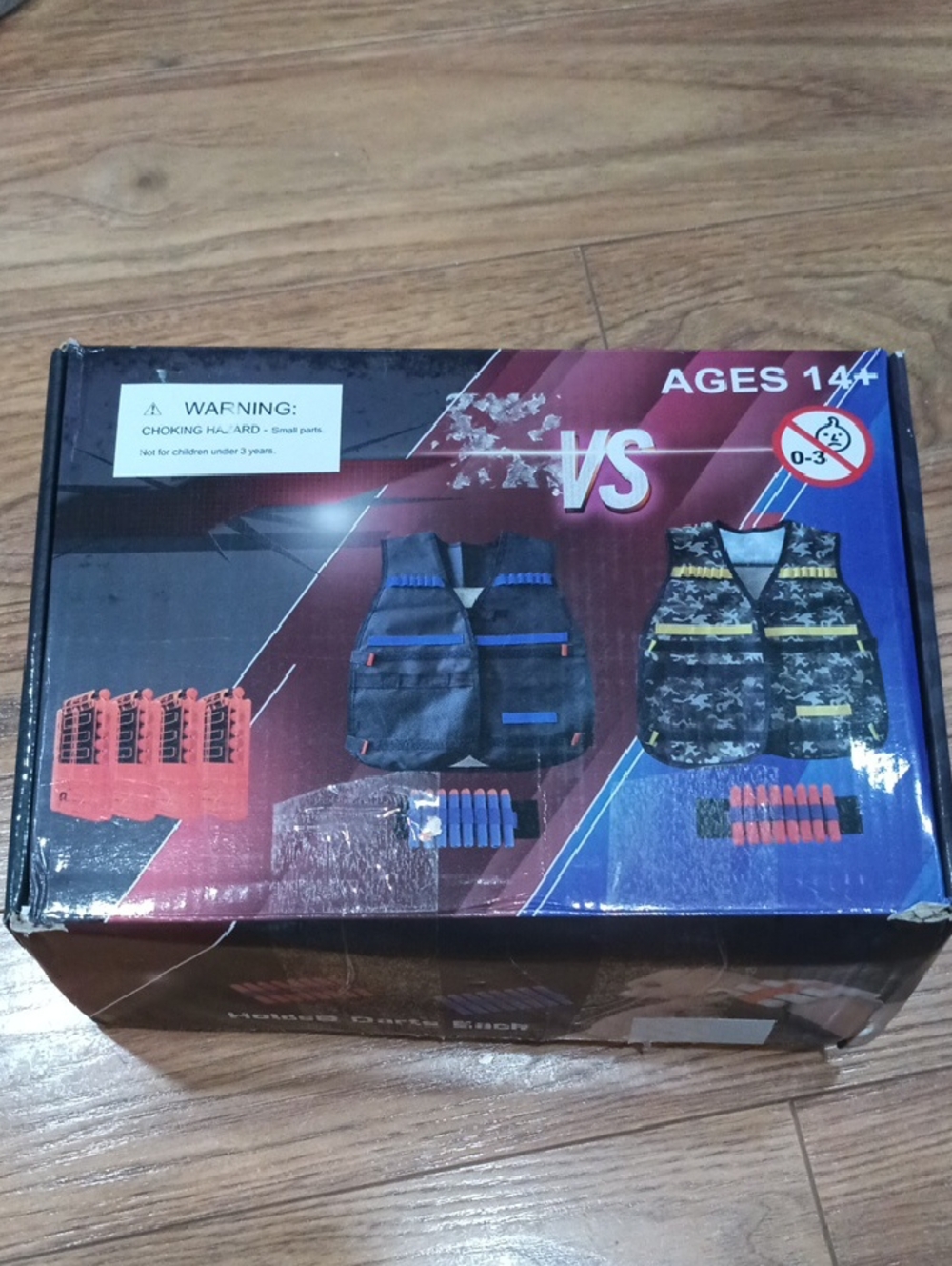 Source Unknown Kids Tactical Vest Set - Blue, Black, Camo, Yellow